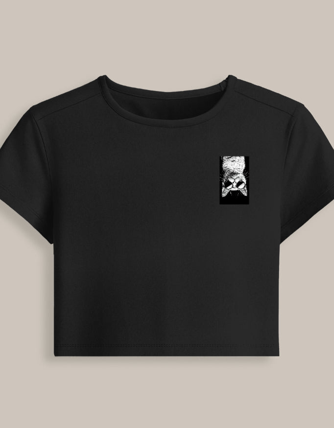 Nine Lives, Zero Chill Crop Tee